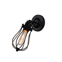Malt Stålvegglampe Dum Svart Amerikansk Kaffedekorasjon Retro Vegglampe Lyssabellampe På Vegg