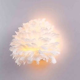 Fjærvegglamper Moderne Samtidsstil Soverom Hotell Vegglampe E14
