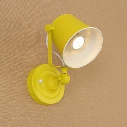 Malt Stålvegglampe Dum Svart Amerikansk Kaffedekorasjon Retro Vegglampe Lyssabellampe På Vegg