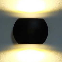 Moderne Samtids Moderne Samtids Landlig Sort Oksidfinish Funksjon For Omgivelseslys Vegglampetter