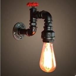Rustikk Hyttemaling For Omgivelseslys Vegglampe Med Vegglampe