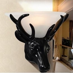 Moderne Og Innleid Hjortehode-Vegglampe Mote Kreativ Stue-Soverom Vegglampe