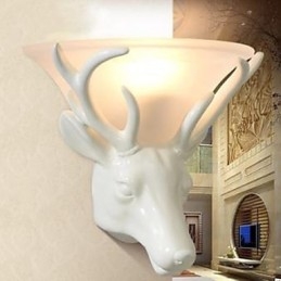 Moderne Og Innleid Hjortehode-Vegglampe Mote Kreativ Stue-Soverom Vegglampe