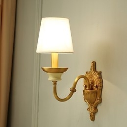 Enkel, Landlig, Tradisjonell, Klassisk Messingfunksjon For Mini-Stil, Opplyst Vegglampe