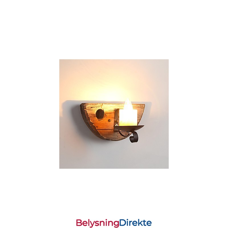 Rustikk Hyttemalingsfunksjon For Mini-Stil Opplyst Vegglampe I Vegg