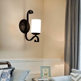 Moderne Samtidsmaleri For Omgivelseslys Vegglampe Med Vegglampe