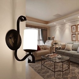 Moderne Samtidsmaleri For Omgivelseslys Vegglampe Med Vegglampe