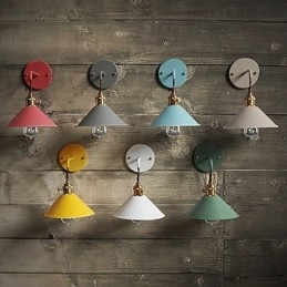 Mini-Størrelse Enkel Industriell Hodepærer Vegglampe Vintage Retro Landsby Metall Vegglampe Lysarmatur Midtgang Vegglampe