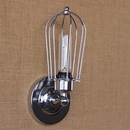 Enkel Vintage Landlig Retro Galvanisert Funksjon For Mini-Stil Omgivende Lys Vegglampetter