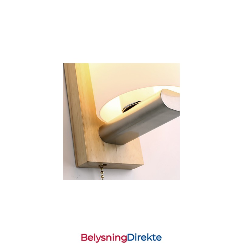 Nyhet Landlig Funksjon For Mini-Stil Øyebeskyttelse Omgivelseslys Vegglampe Vegglampe Tømmertre Nattbordslampe Til Soverom