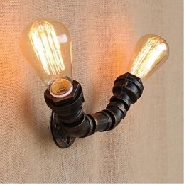 Nostalgi Enkel Vannrør Dekorativ Liten Vegglampe Vegglampe