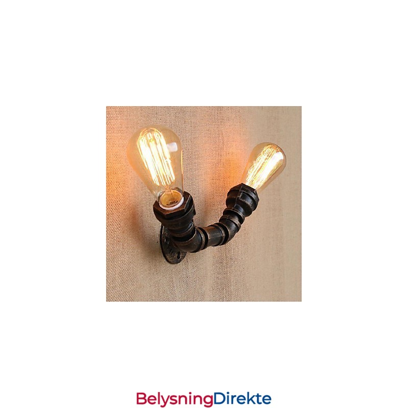 Nostalgi Enkel Vannrør Dekorativ Liten Vegglampe Vegglampe