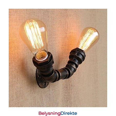Nostalgi Enkel Vannrør Dekorativ Liten Vegglampe Vegglampe