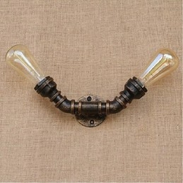 Nostalgi Enkel Vannrør Dekorativ Liten Vegglampe Vegglampe