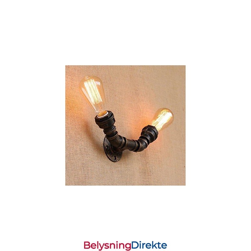 Nostalgi Enkel Vannrør Dekorativ Liten Vegglampe Vegglampe