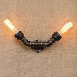 Nostalgi Enkel Vannrør Dekorativ Liten Vegglampe Vegglampe