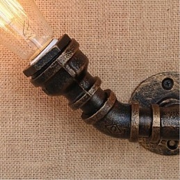 Nostalgi Enkel Vannrør Dekorativ Liten Vegglampe Vegglampe