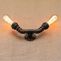 Nostalgi Enkel Vannrør Dekorativ Liten Vegglampe Vegglampe