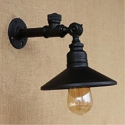 Rustikk Hyttemaling For Omgivelseslys Vegglampe Med Vegglampe