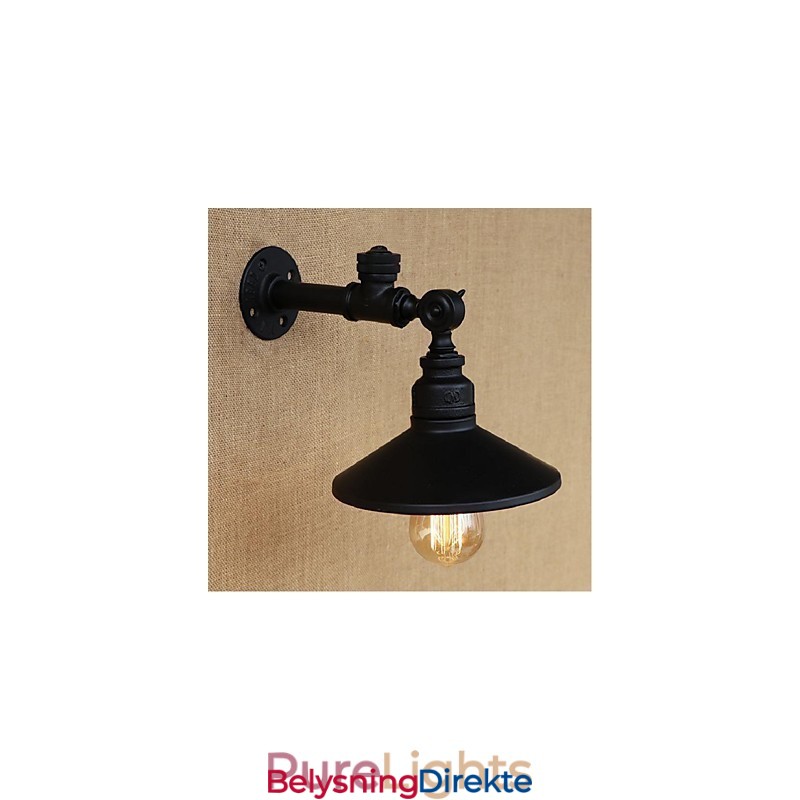 Rustikk Hyttemaling For Omgivelseslys Vegglampe Med Vegglampe