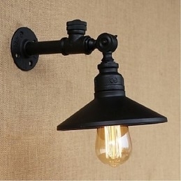Rustikk Hyttemaling For Omgivelseslys Vegglampe Med Vegglampe