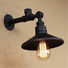Rustikk Hyttemaling For Omgivelseslys Vegglampe Med Vegglampe