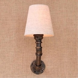 Rustikk Lodge Messingdetalj For Omgivelseslys Vegglampe Vegglampe