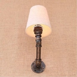 Rustikk Lodge Messingdetalj For Omgivelseslys Vegglampe Vegglampe