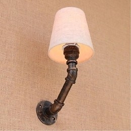 Rustikk Lodge Messingdetalj For Omgivelseslys Vegglampe Vegglampe