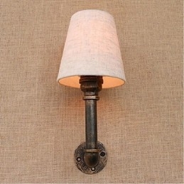Rustikk Lodge Messingdetalj For Omgivelseslys Vegglampe Vegglampe
