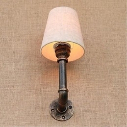 Rustikk Lodge Messingdetalj For Omgivelseslys Vegglampe Vegglampe