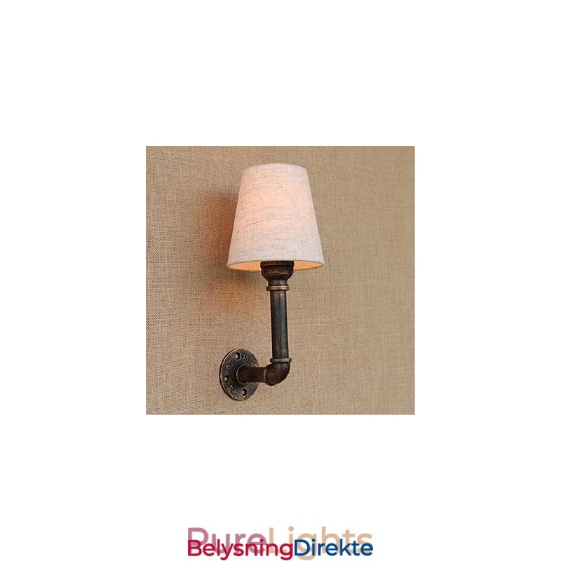 Rustikk Lodge Messingdetalj For Omgivelseslys Vegglampe Vegglampe
