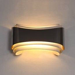 Integrert Moderne, Samtidskunstnerisk Kromfunksjon For Omgivelseslys Vegglampe Vegglampe