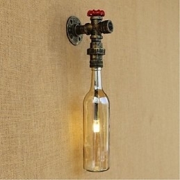 Ravfarget Vannvegglampe Med Bryter