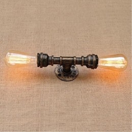 Nostalgi Enkel Vannrør Dekorativ Liten Vegglampe Vegglampe