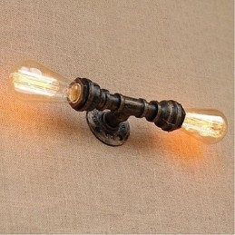 Nostalgi Enkel Vannrør Dekorativ Liten Vegglampe Vegglampe