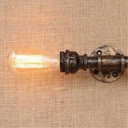 Nostalgi Enkel Vannrør Dekorativ Liten Vegglampe Vegglampe
