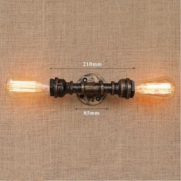 Nostalgi Enkel Vannrør Dekorativ Liten Vegglampe Vegglampe