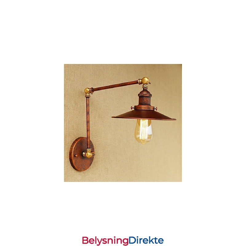 Lang Arm Halvrusten Industriell Retro Nostalgisk Uttrekkbar Sammenleggbar Vegglampe Vegglampe