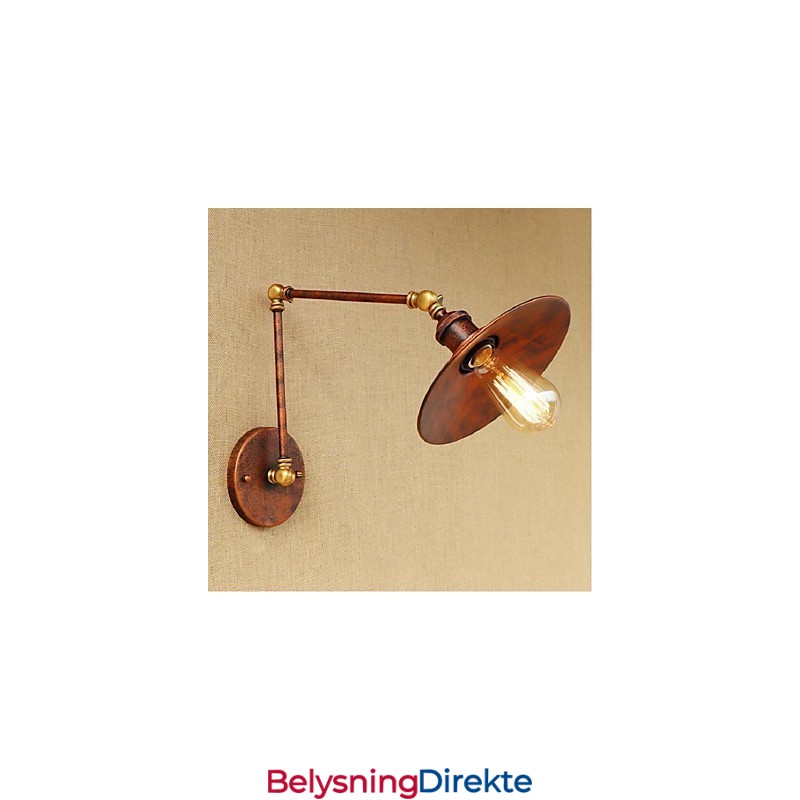 Lang Arm Halvrusten Industriell Retro Nostalgisk Uttrekkbar Sammenleggbar Vegglampe Vegglampe