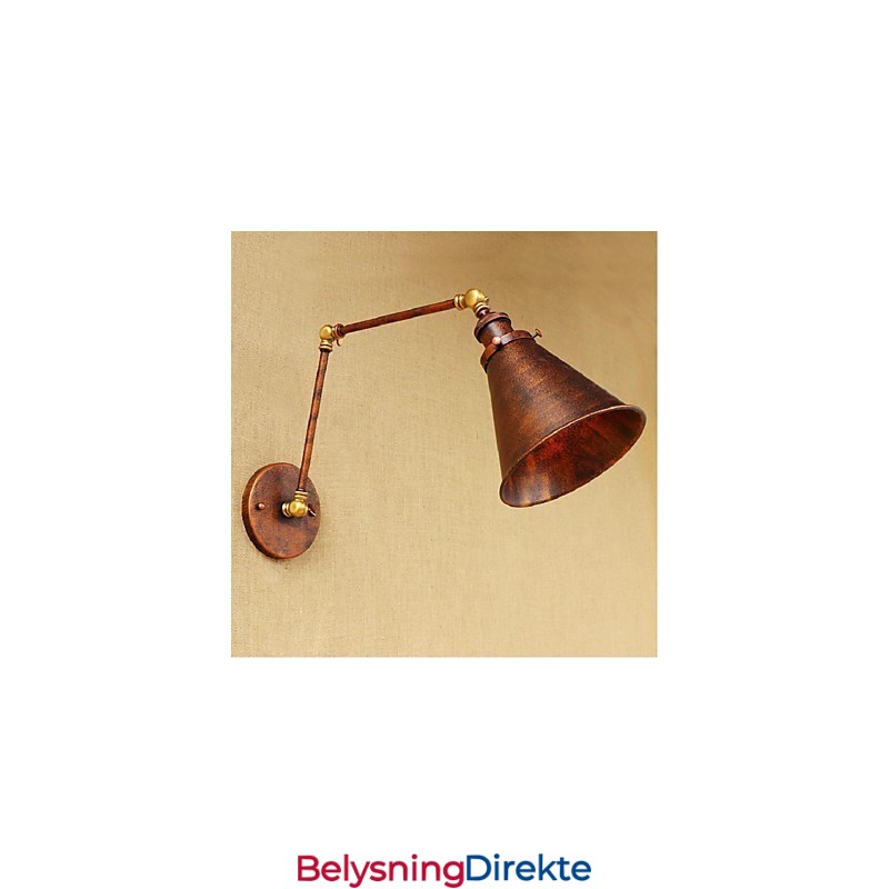 Lang Arm Halvrust Retro Kreativ Nostalgisk Uttrekkbar Sammenleggbar Vegglampe Vegglampe