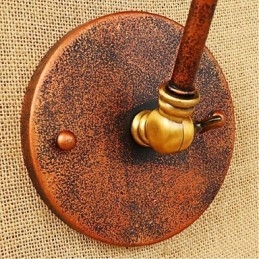 Lang Arm Halvrust Retro Kreativ Nostalgisk Uttrekkbar Sammenleggbar Vegglampe Vegglampe