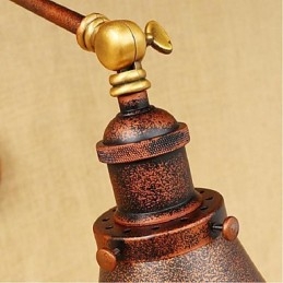 Lang Arm Halvrust Retro Kreativ Nostalgisk Uttrekkbar Sammenleggbar Vegglampe Vegglampe