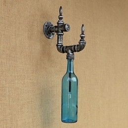 Retro Nostalgi Med Personlighet Kafé Bar Restaurant Korridor Vannflaske Vegglampe Bryter