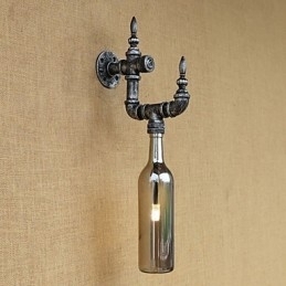 Retro Nostalgi Med Personlighet Kafé Bar Restaurant Korridor Vannflaske Vegglampe Bryter