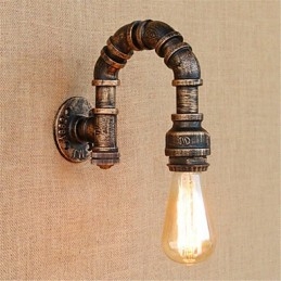 Rustikk Hyttemaling For Omgivelseslys Vegglampe Med Vegglampe