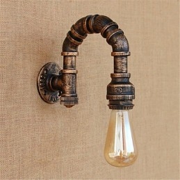 Rustikk Hyttemaling For Omgivelseslys Vegglampe Med Vegglampe