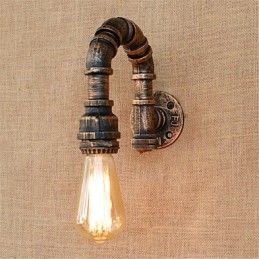 Rustikk Hyttemaling For Omgivelseslys Vegglampe Med Vegglampe