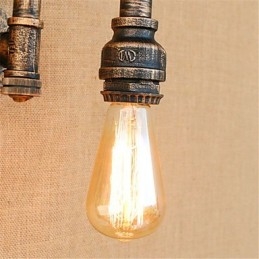 Rustikk Hyttemaling For Omgivelseslys Vegglampe Med Vegglampe
