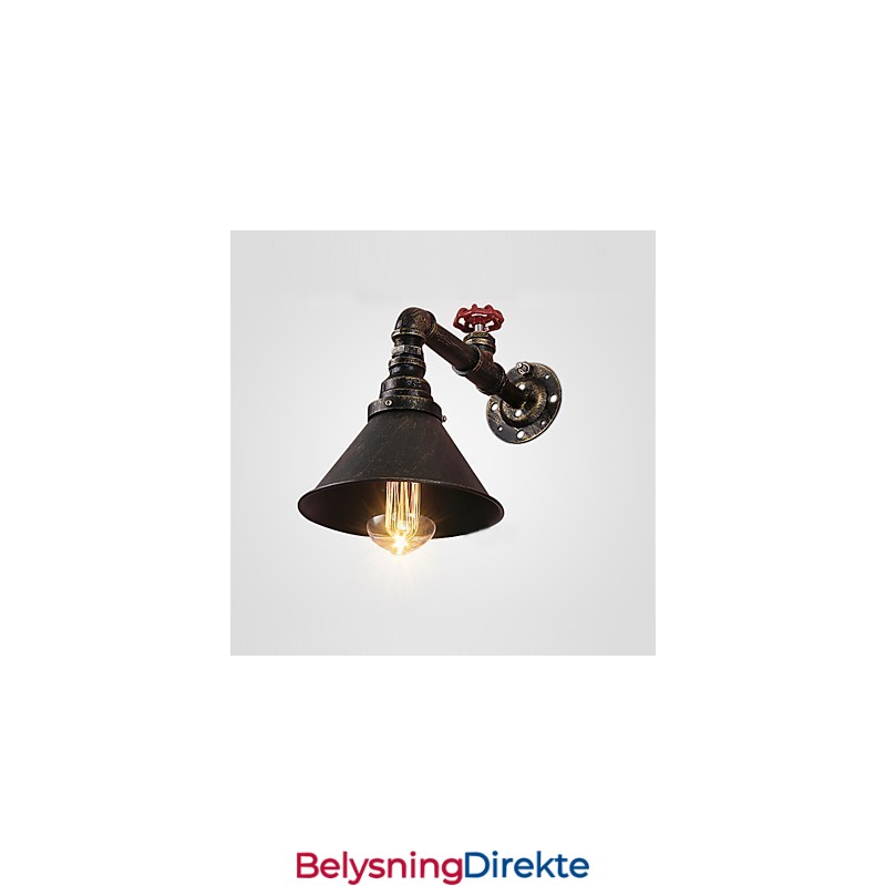 Vannrør Vegglamper Retro Industriell Stil Kreativ Landlig Metall Restaurant Kafé Barer Barbord Vegglamper